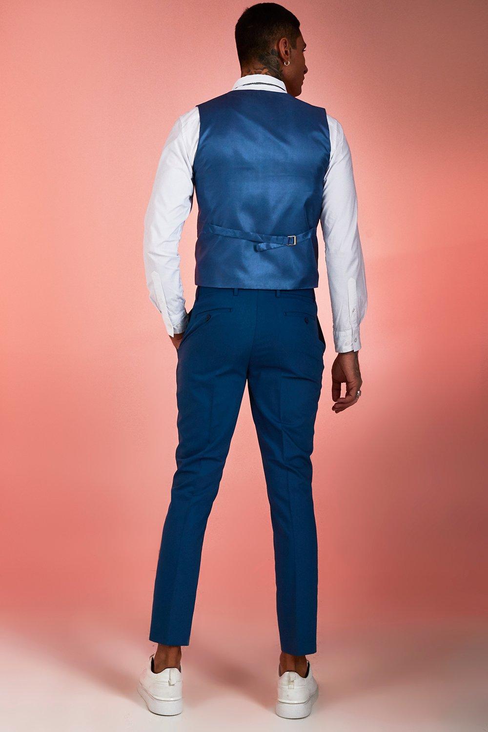 

Однотонный жилет кроя скинни, Blue