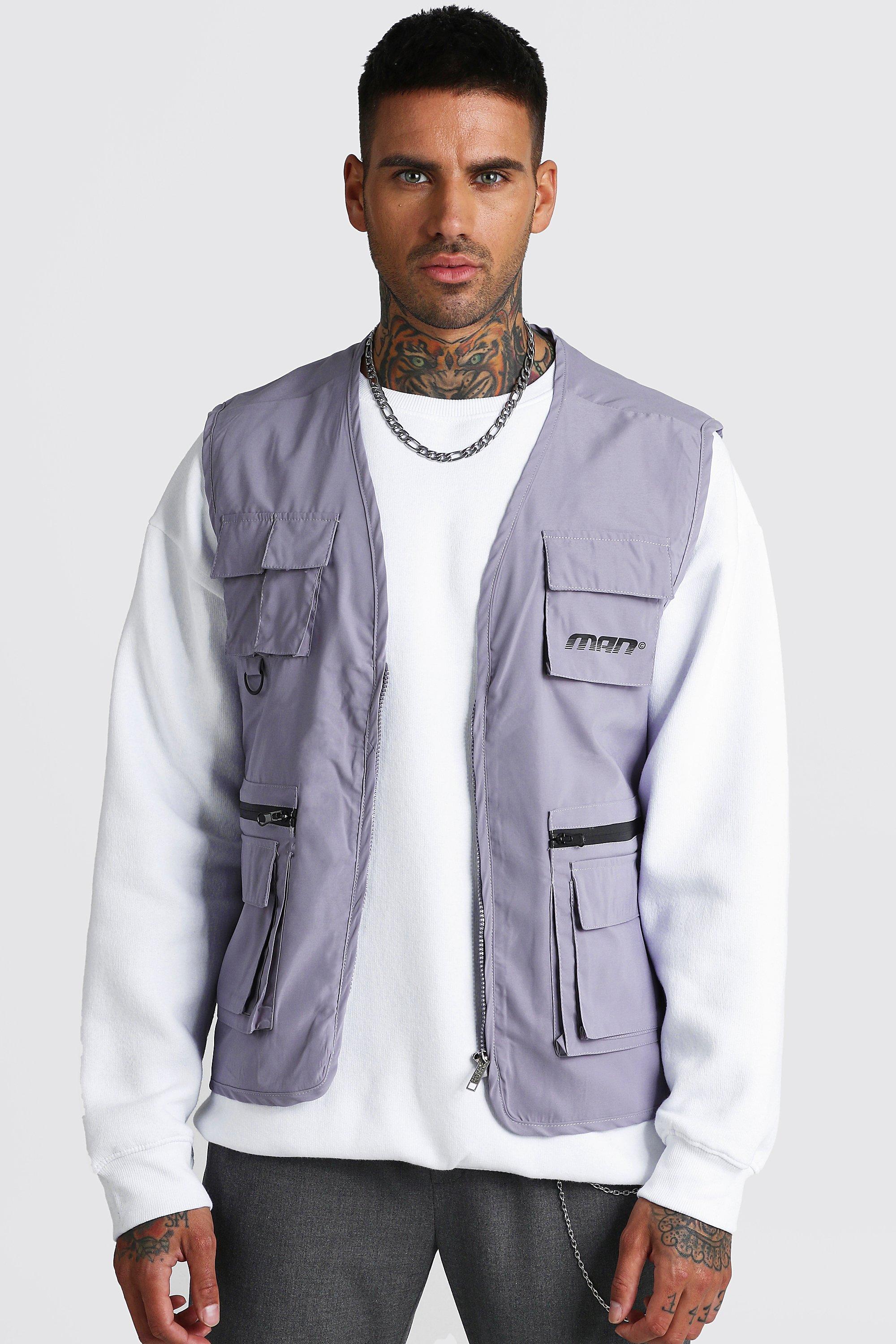 mens grey utility jacket