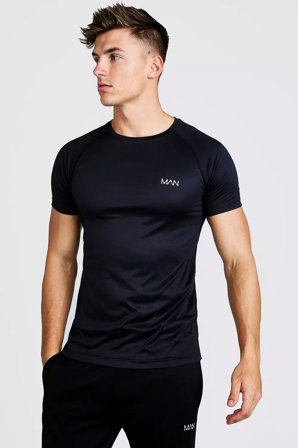 Man Active Muscle Fit Raglan T-Shirt