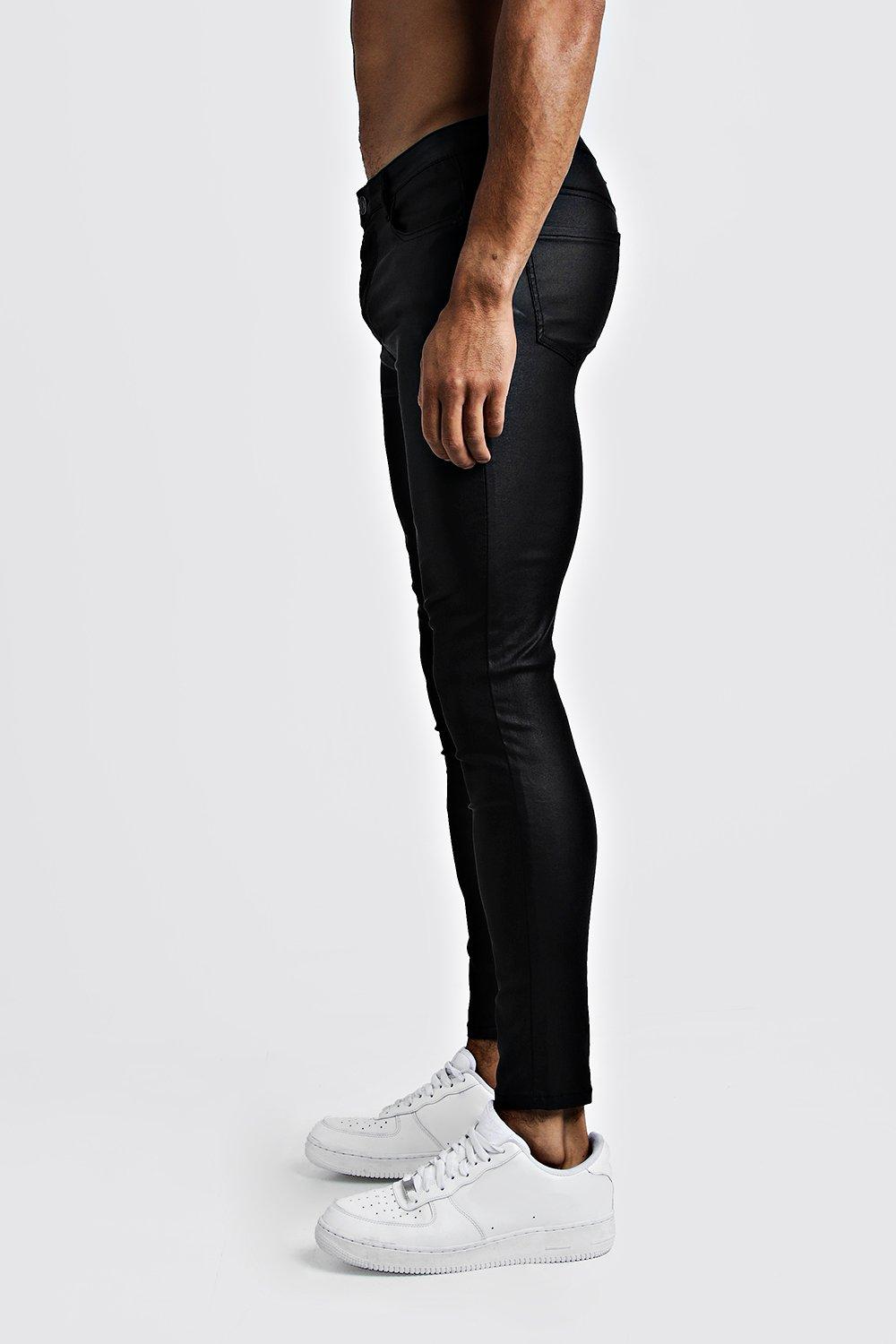 pu coated skinny jeans