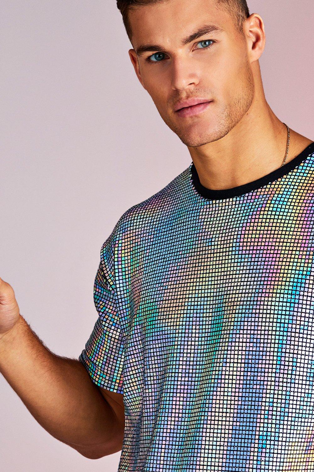 sequin t shirt men