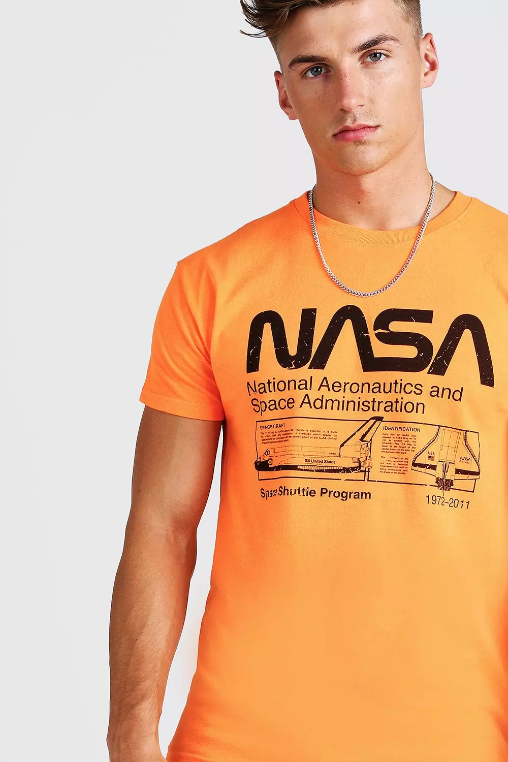nasa t shirt orange