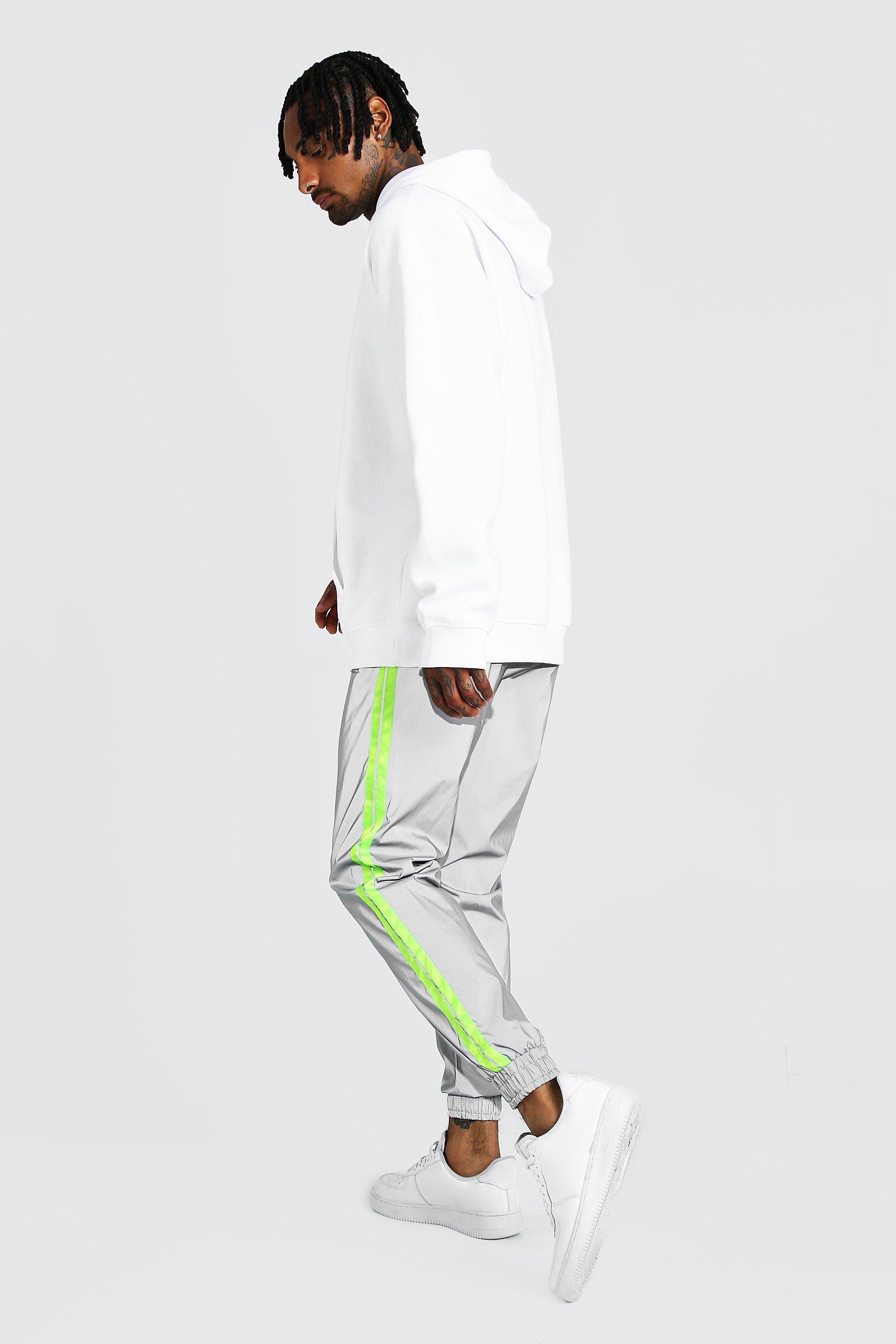 neon reflective joggers