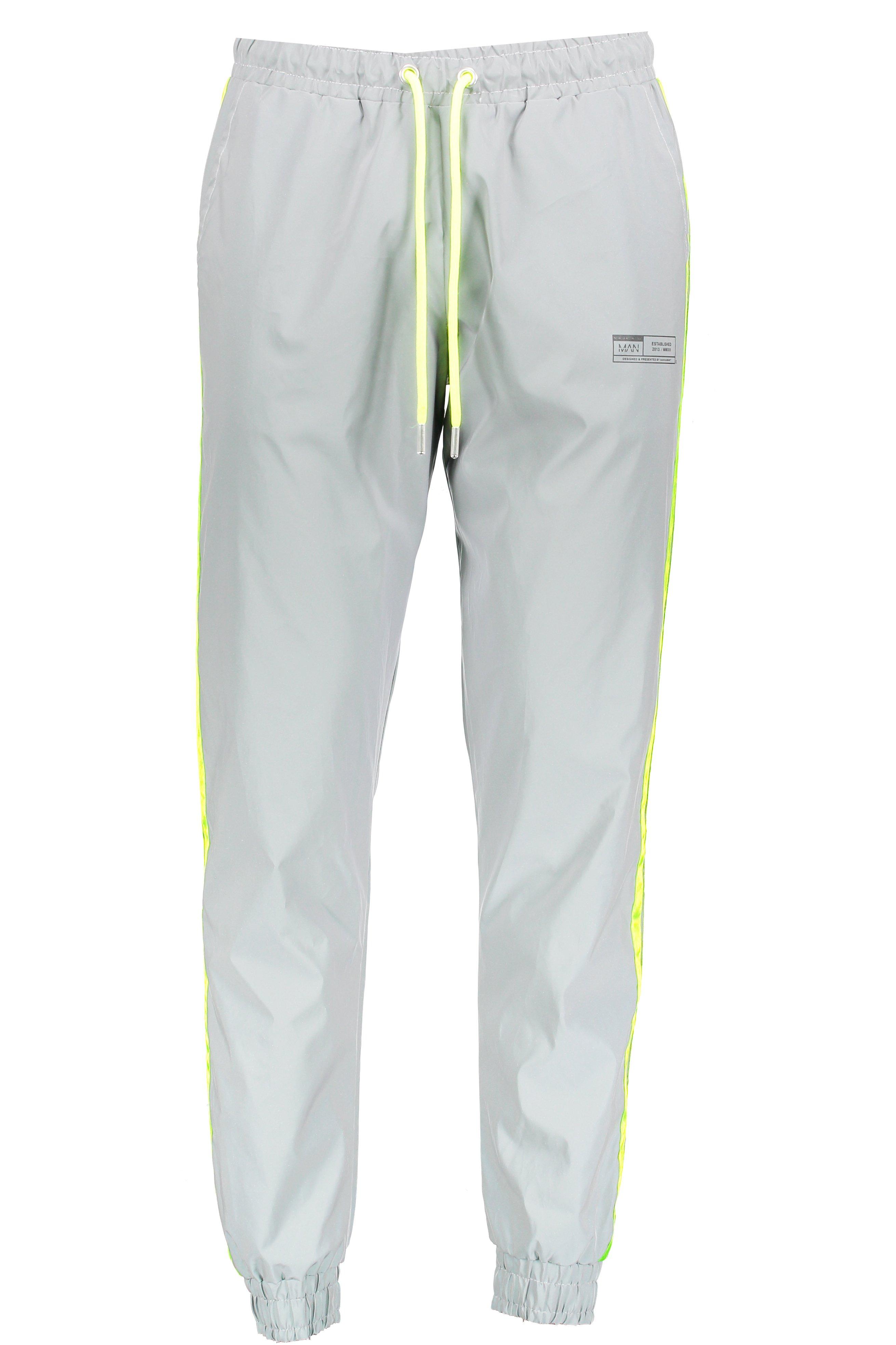 neon reflective joggers