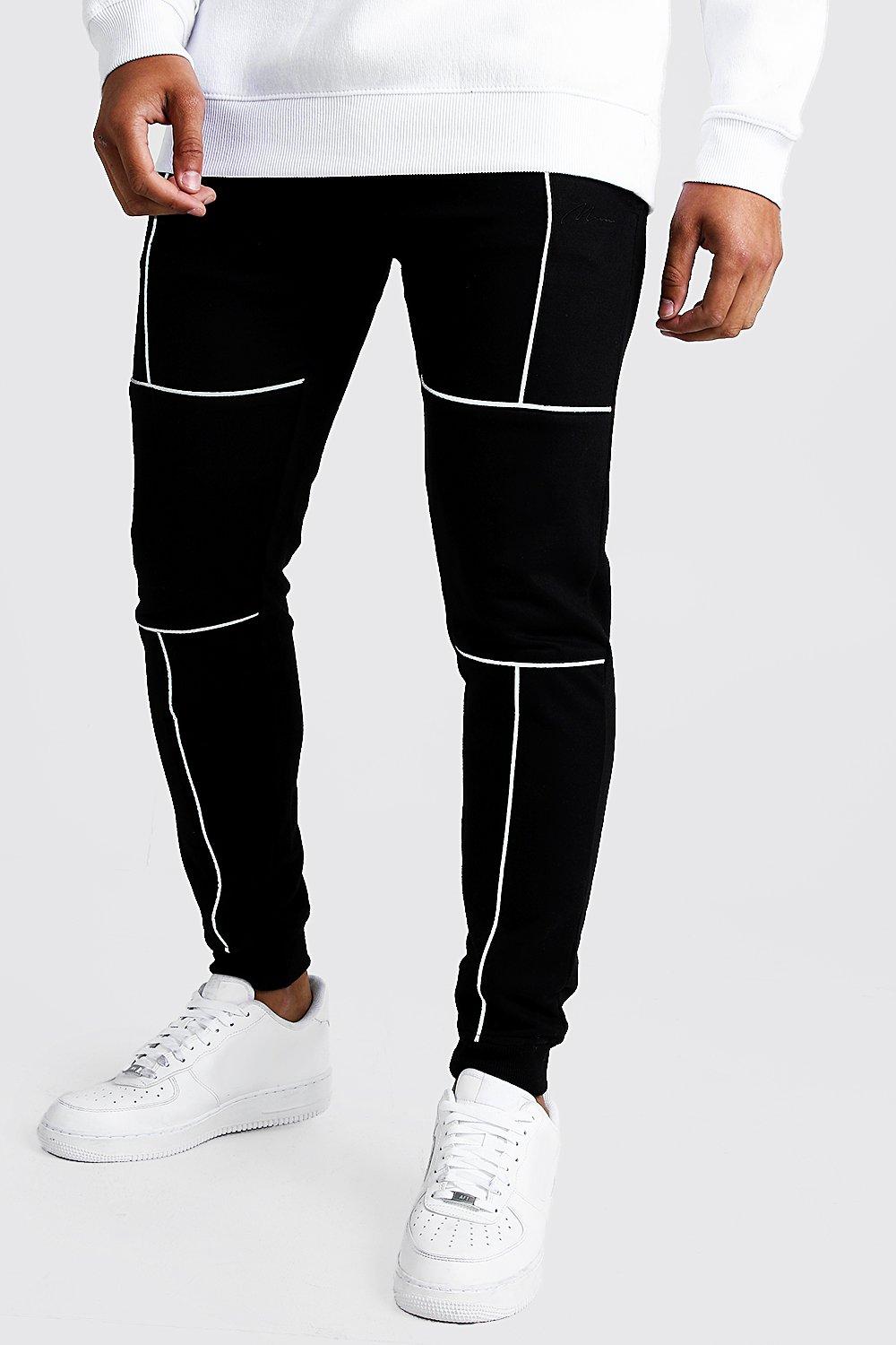 boohoo reflective joggers