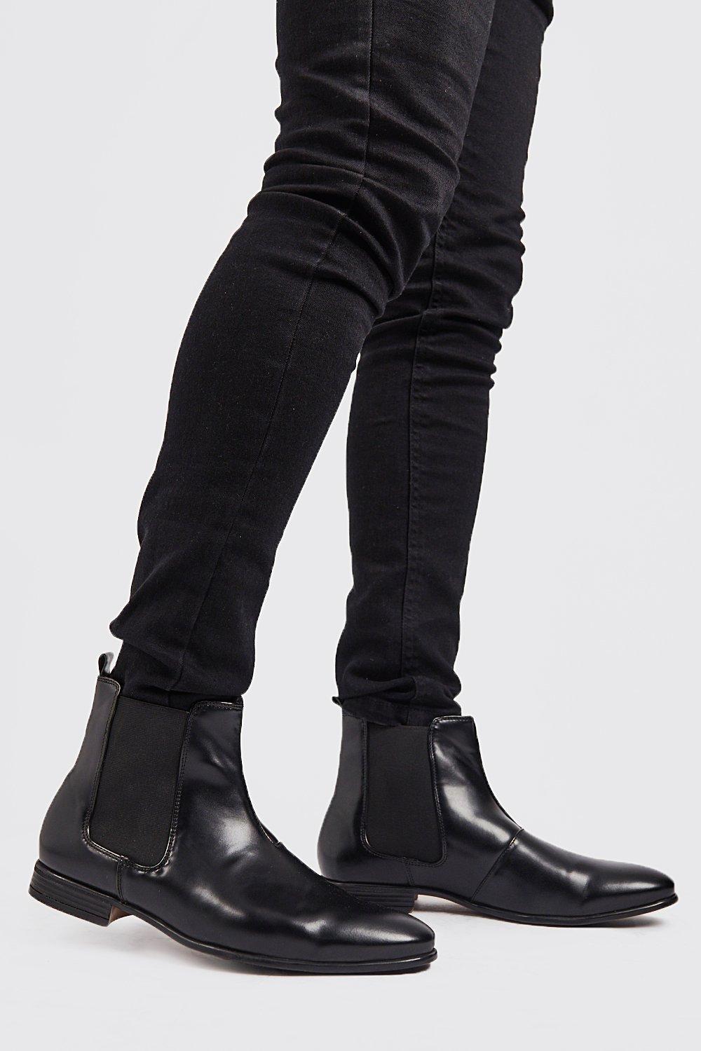 

Ботинки челси из искусственной кожи, Black