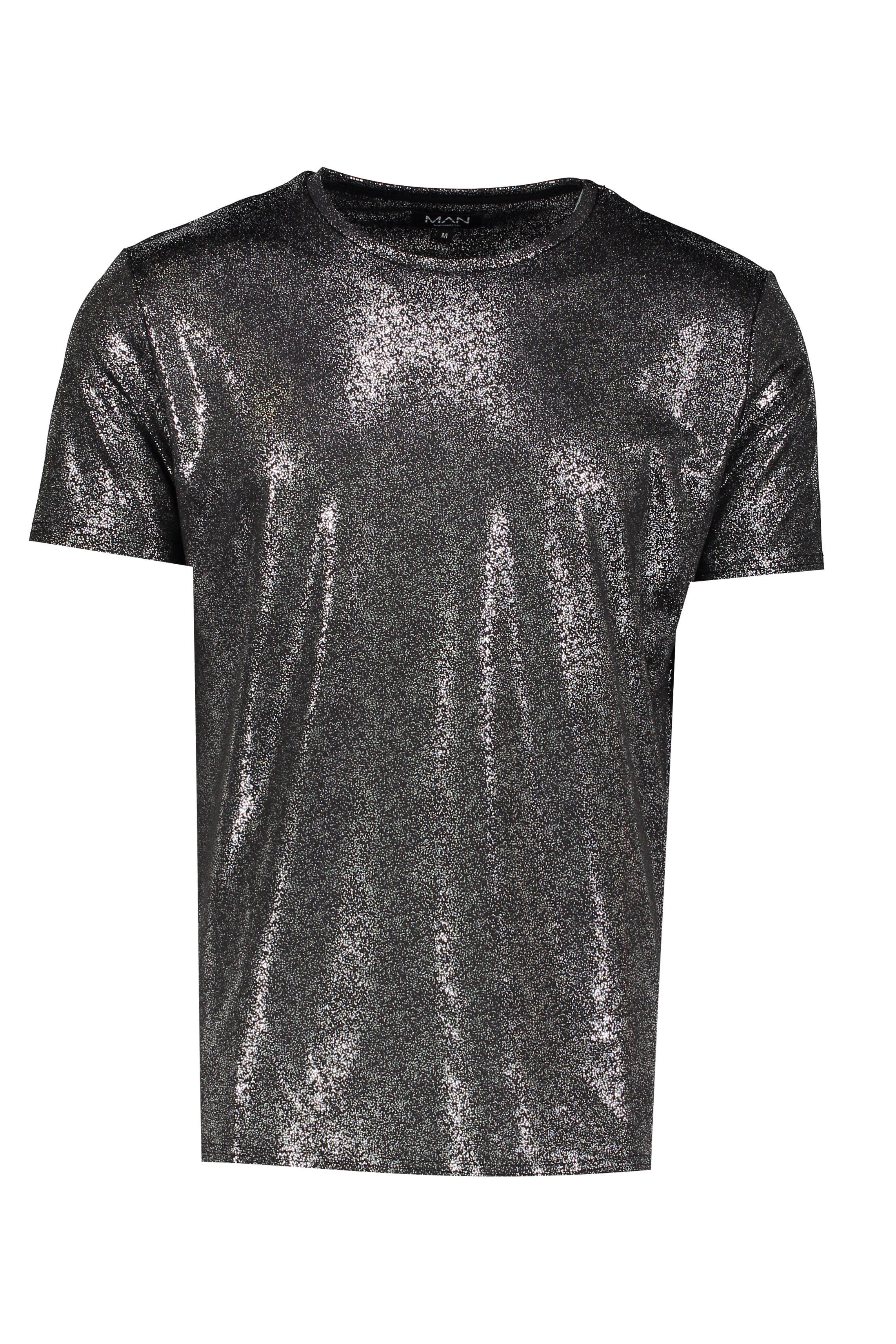 black sparkle t shirt