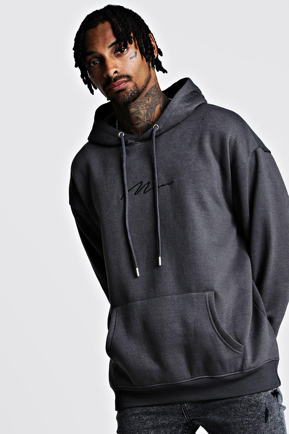 oversized charcoal hoodie