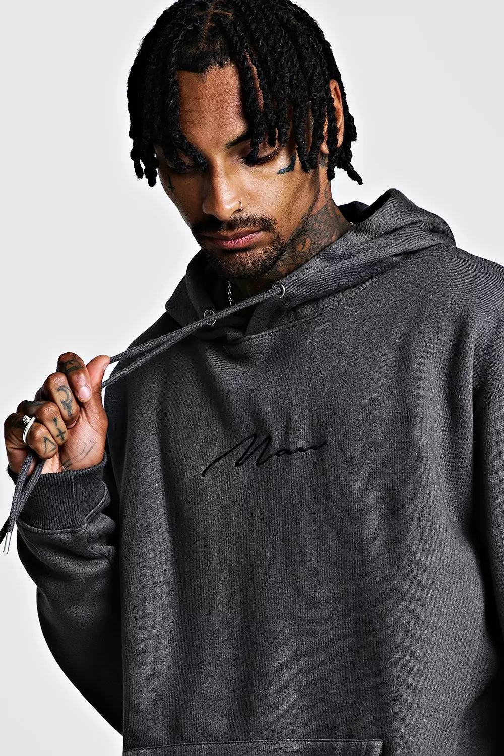 Boohooman hot sale signature hoodie