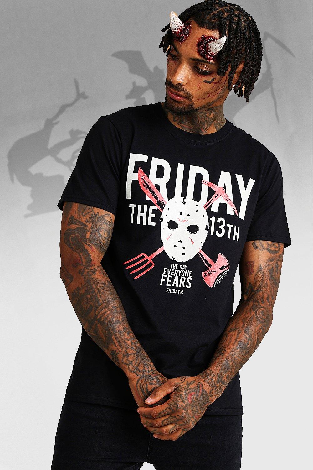

Лицензированная футболка с надписью Friday The 13th, Black