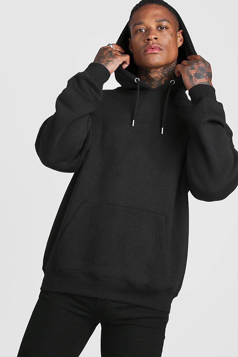 black hoodie boohoo