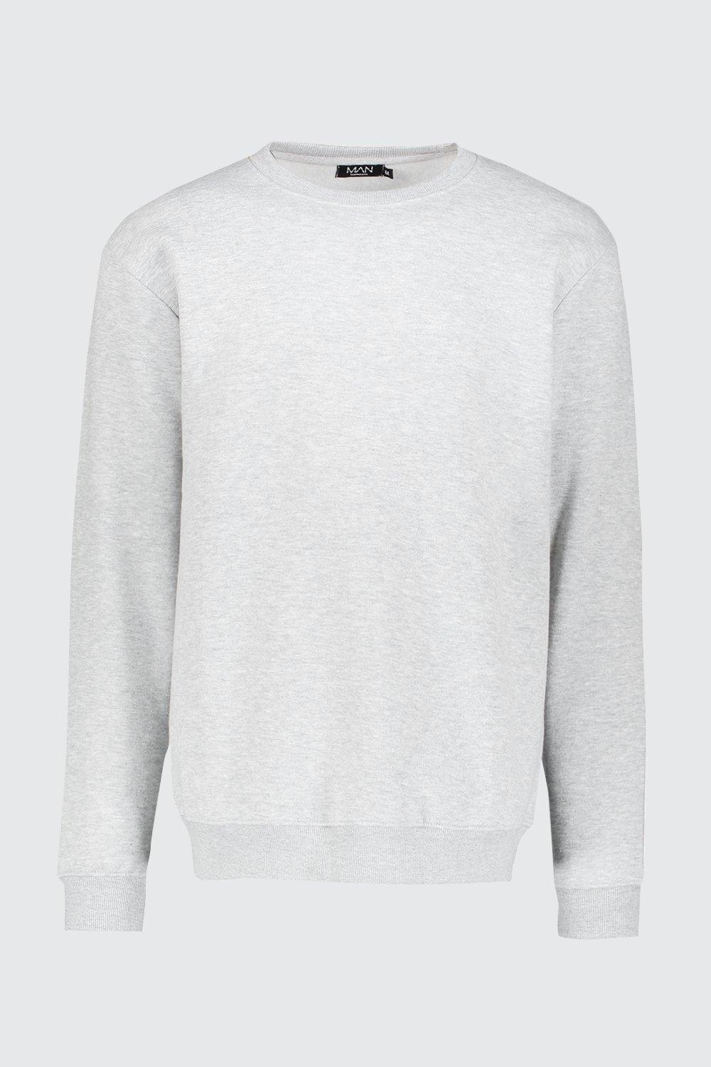 crew neck fleece sweater