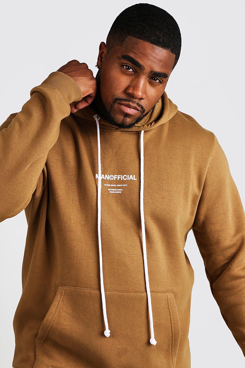 Big Tall Man Official Hoodie With Drawcord Boohoo