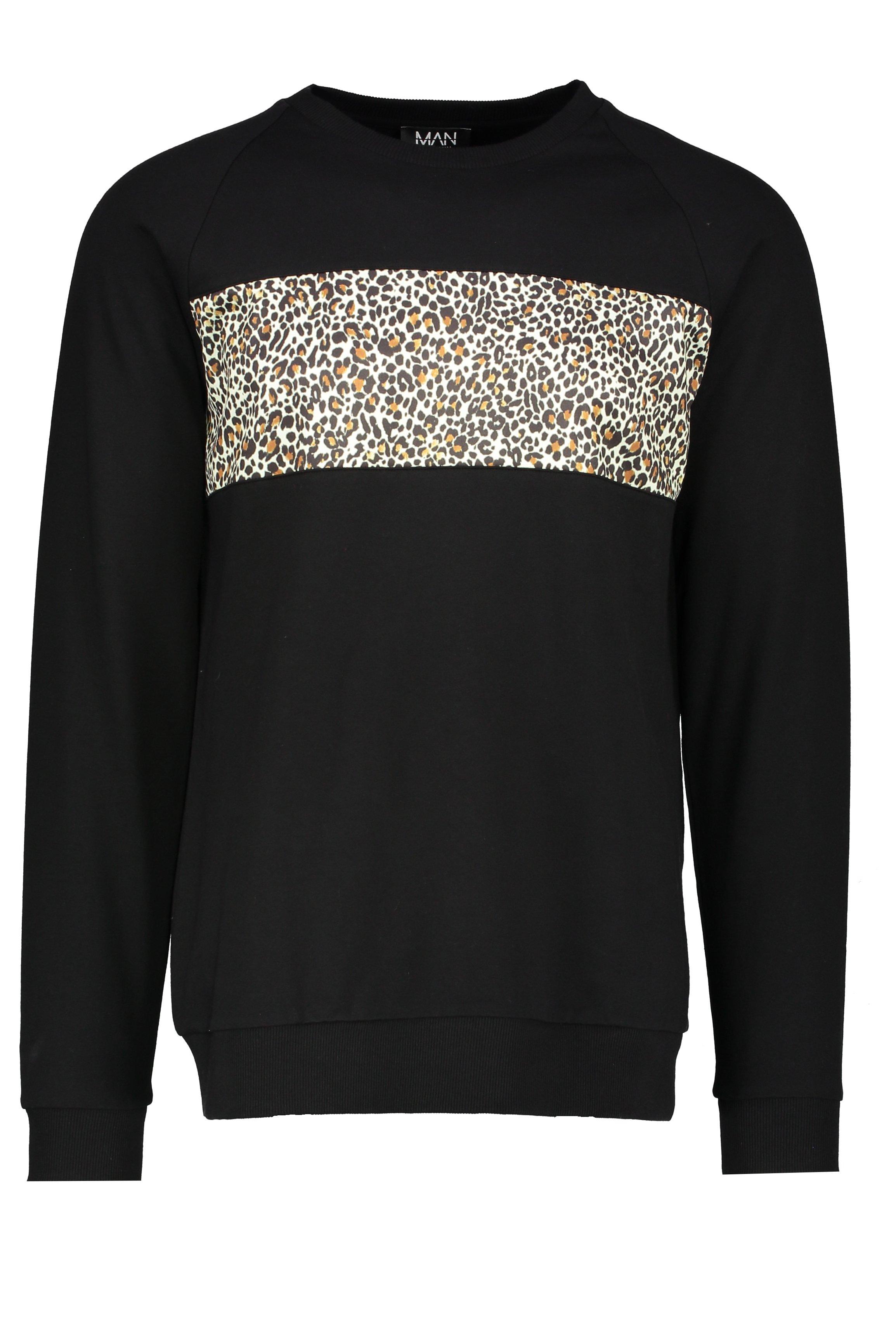 black leopard sweatshirt