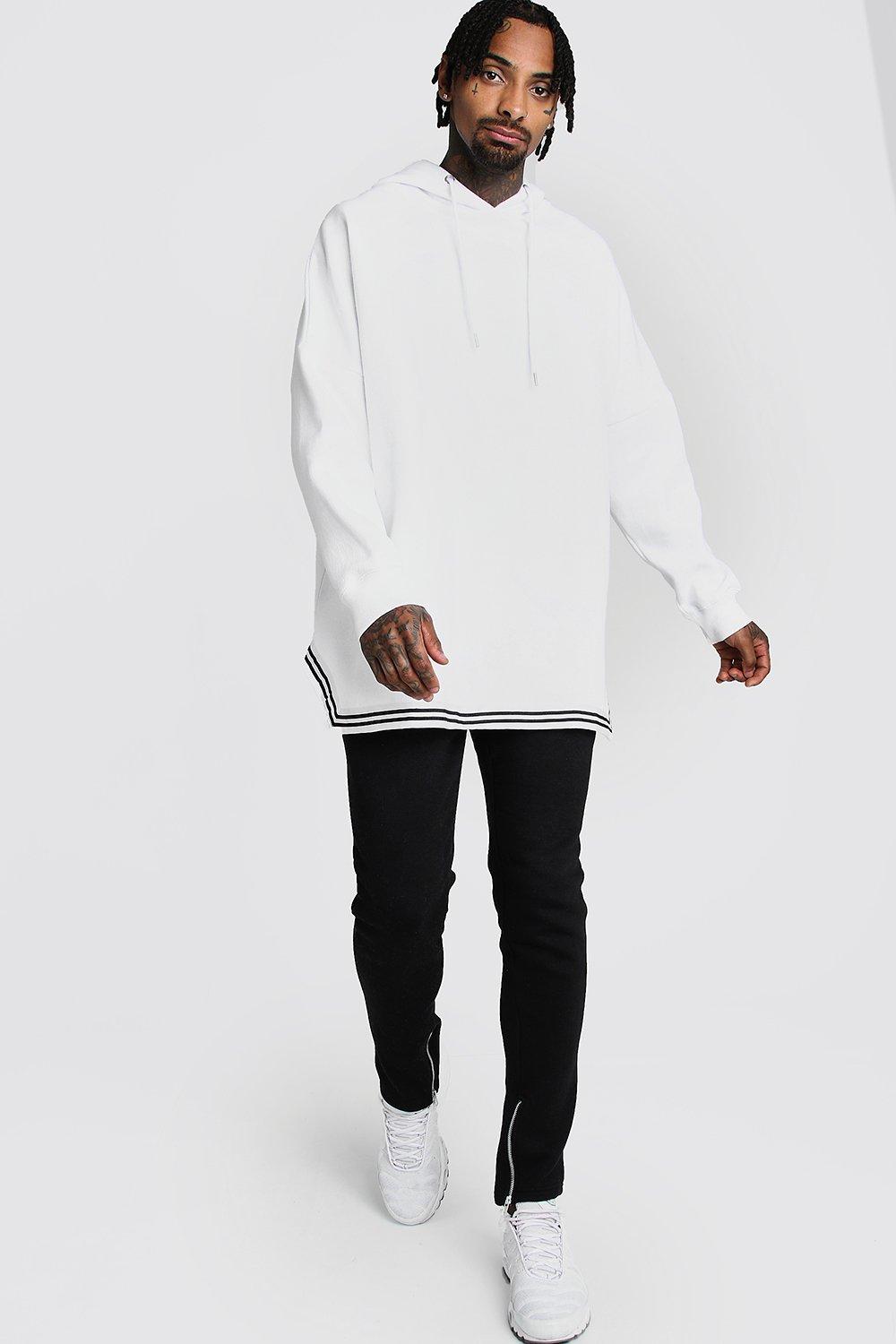 

Спортивный костюм оверсайз с заниженными плечами, White
