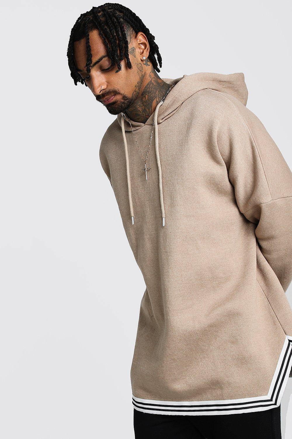 oversized drop shoulder hoodie