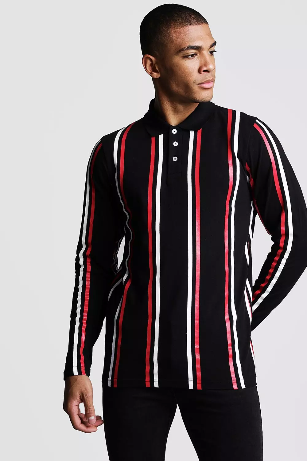 Vertical Stripes long sleeve T-shirt