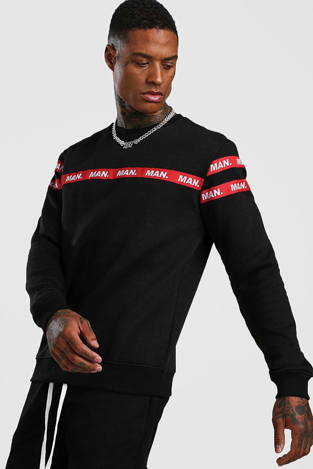 

Толстовка MAN с лентой, Black