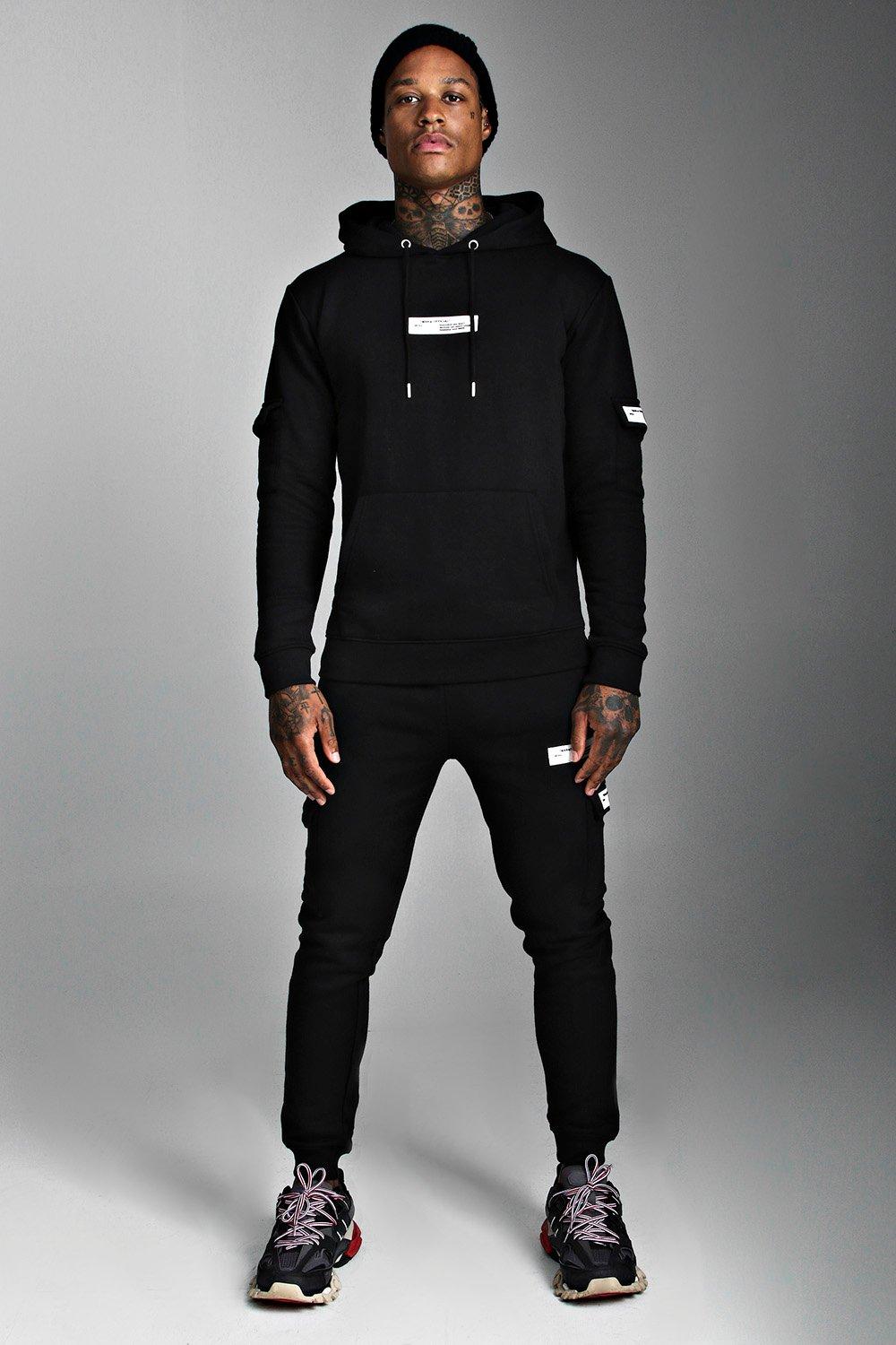 21+ Boohooman Tracksuit Black Pictures