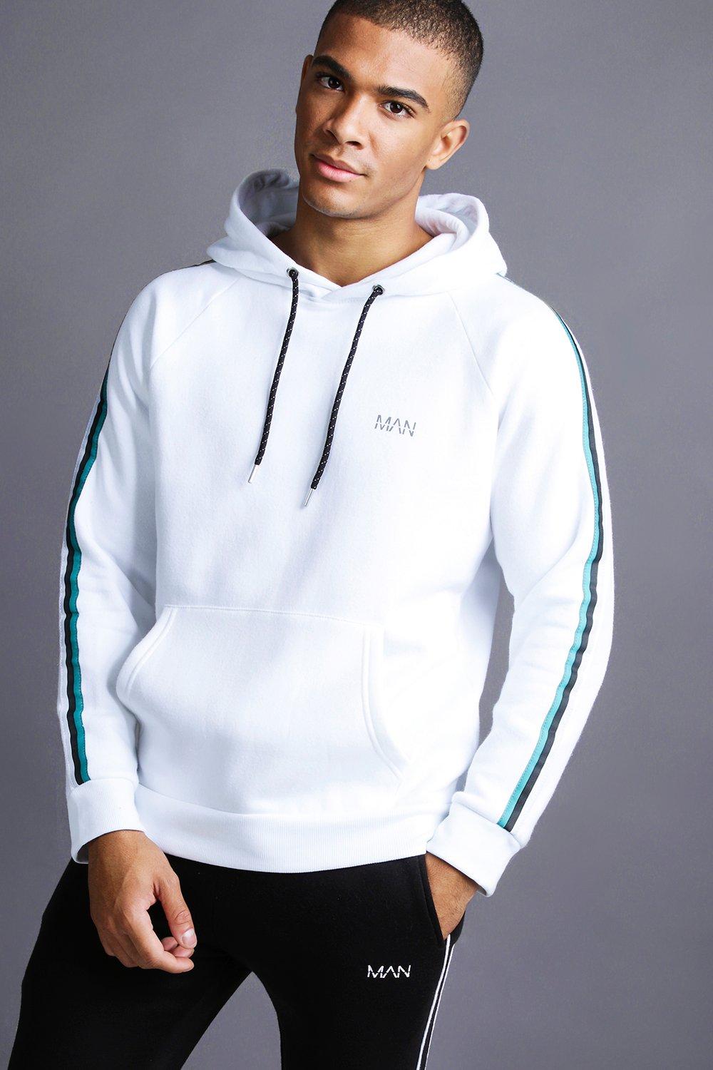 white boohooman hoodie