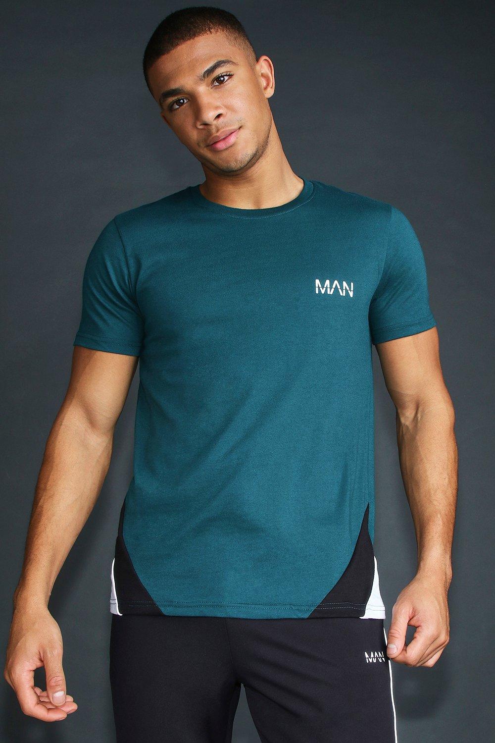 

Футболка MAN с окантовкой, Teal