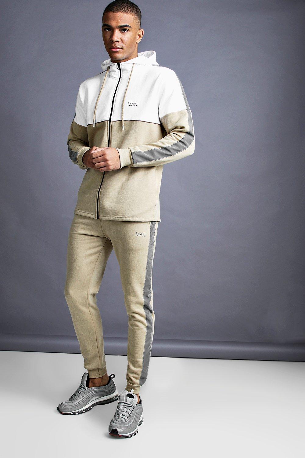 boohooman skinny fit tracksuit