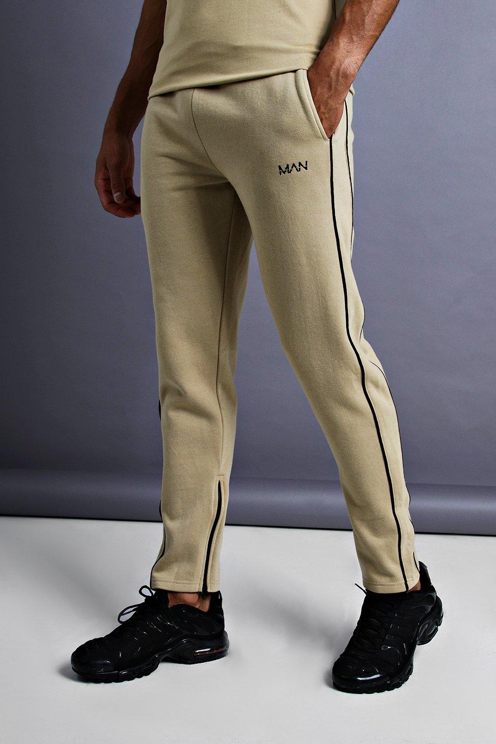 tracksuit bottoms with ankle zips