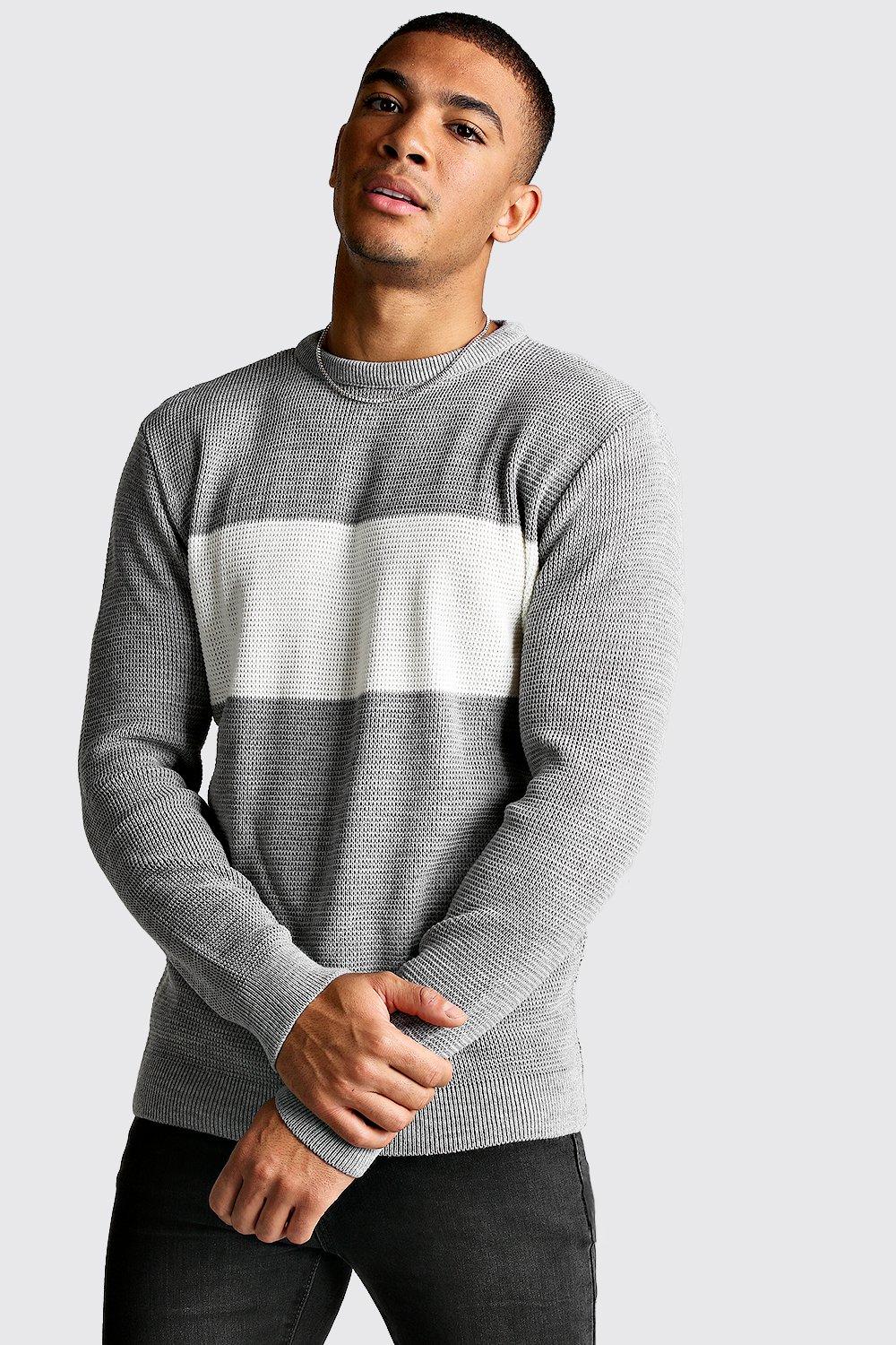 boohooman grey jumper
