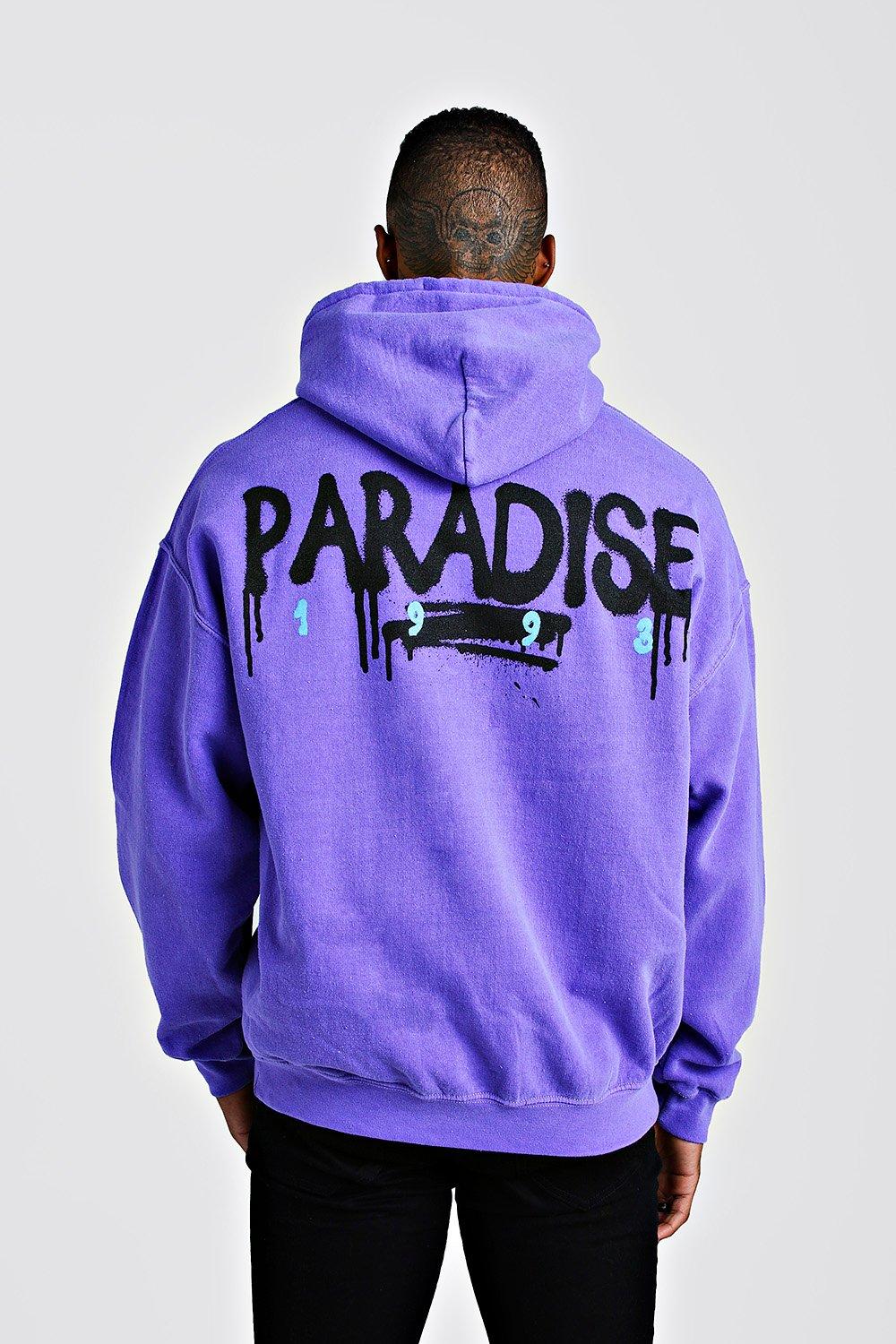 purple oversized sweatshirt