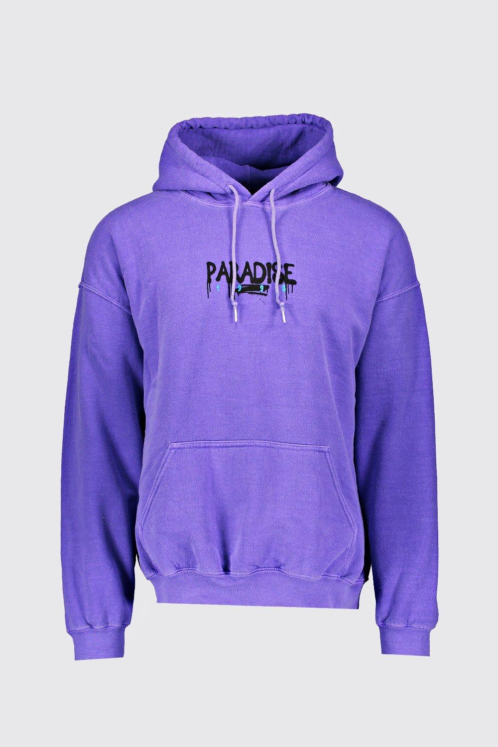 purple oversized hoodie