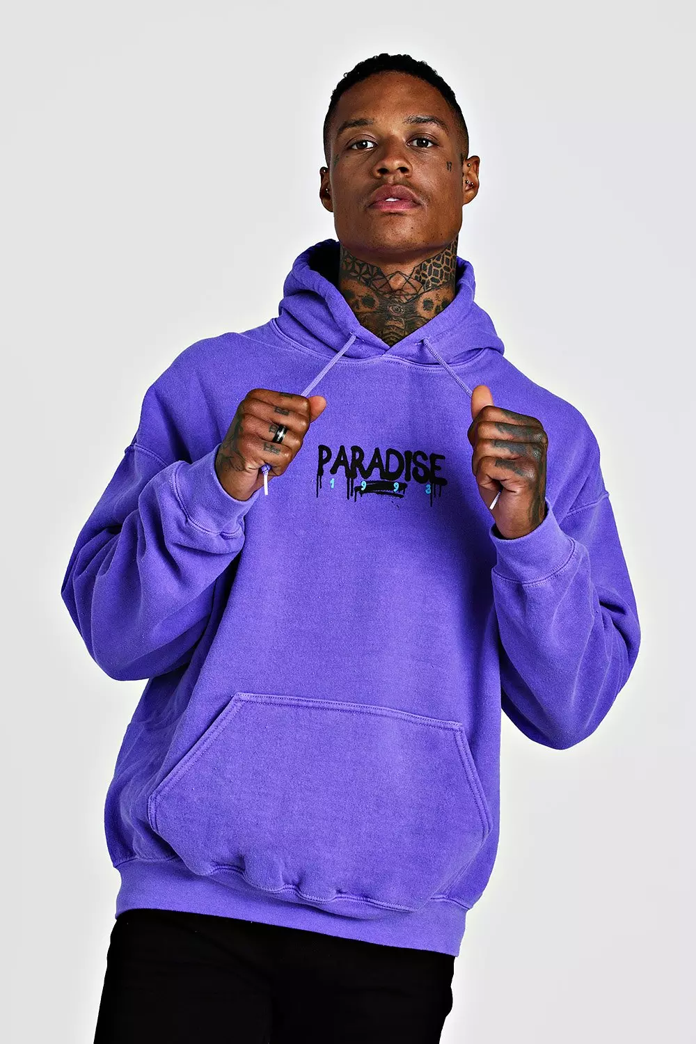 Boohooman paradise online hoodie