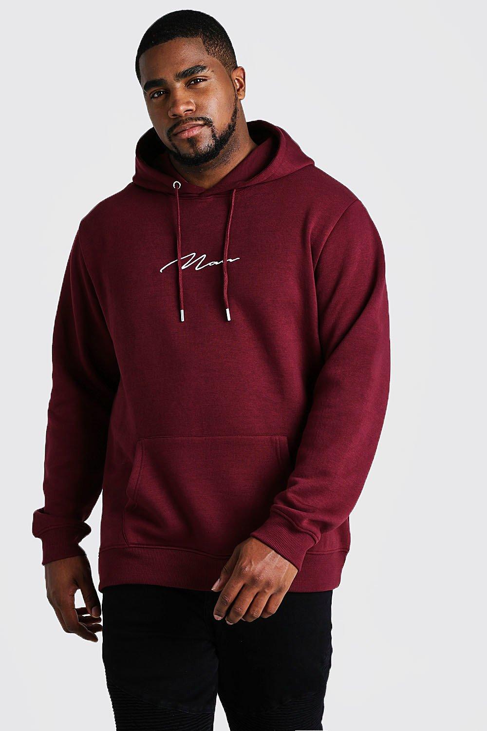 boohooman red hoodie