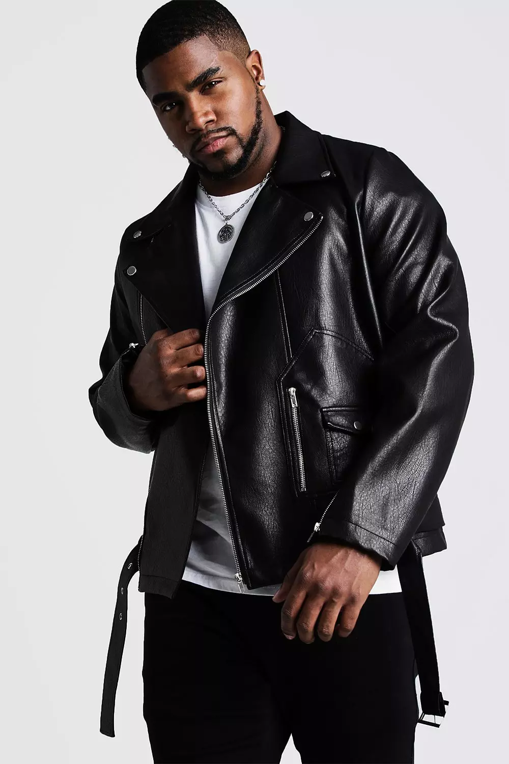 Plus size faux leather motorcycle outlet jackets