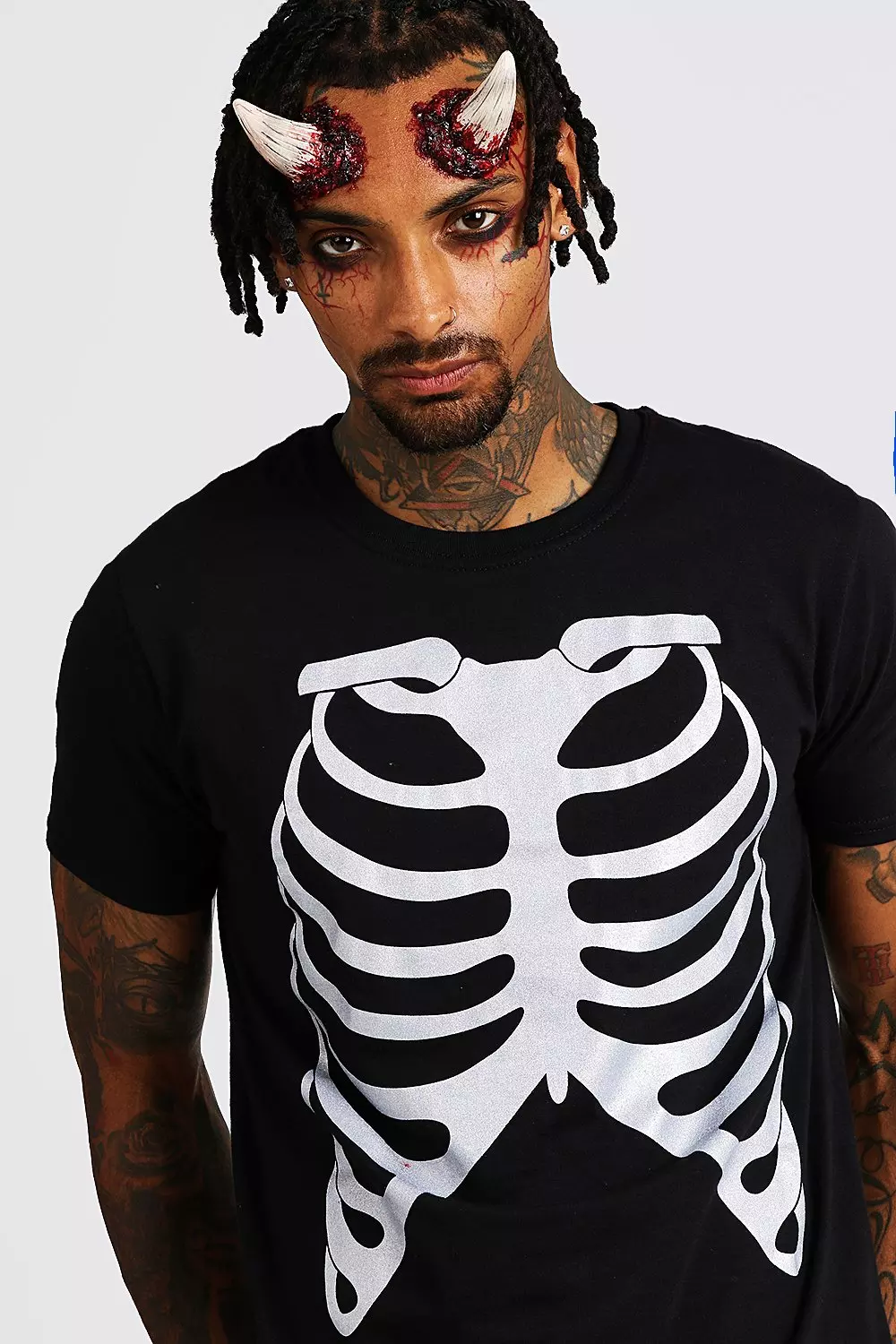 Voila Print Baseball Skeleton Halloween T-Shirt Unisex Shirt / 2XL