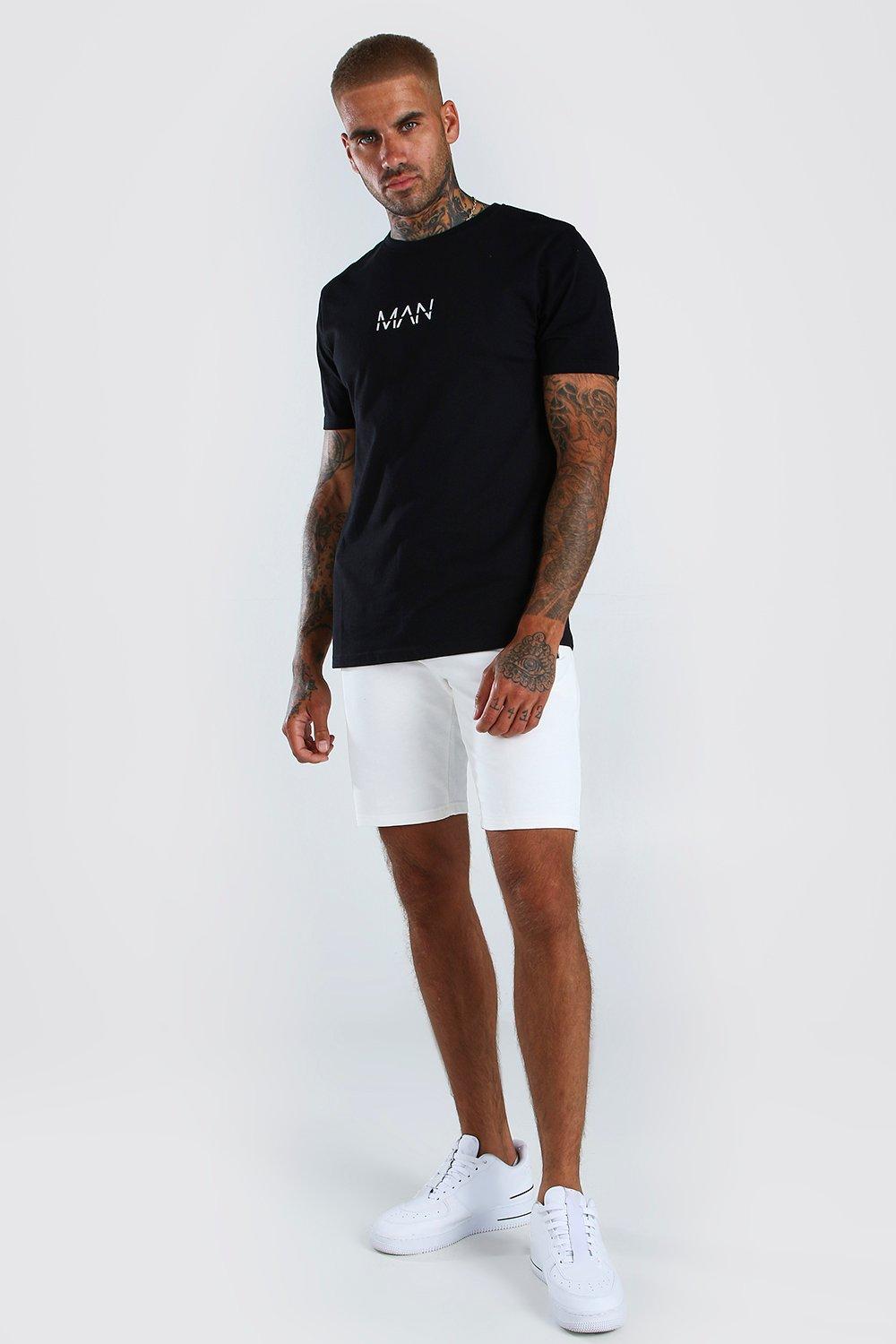 

Оригинальная футболка с логотипом MAN, White