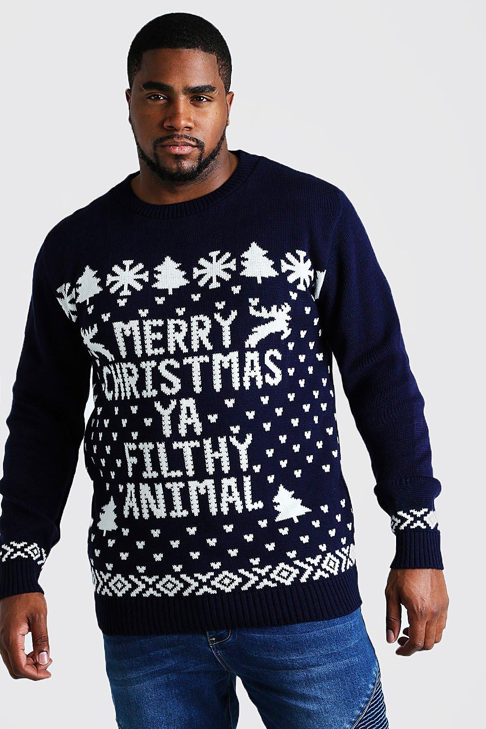 animal christmas jumper
