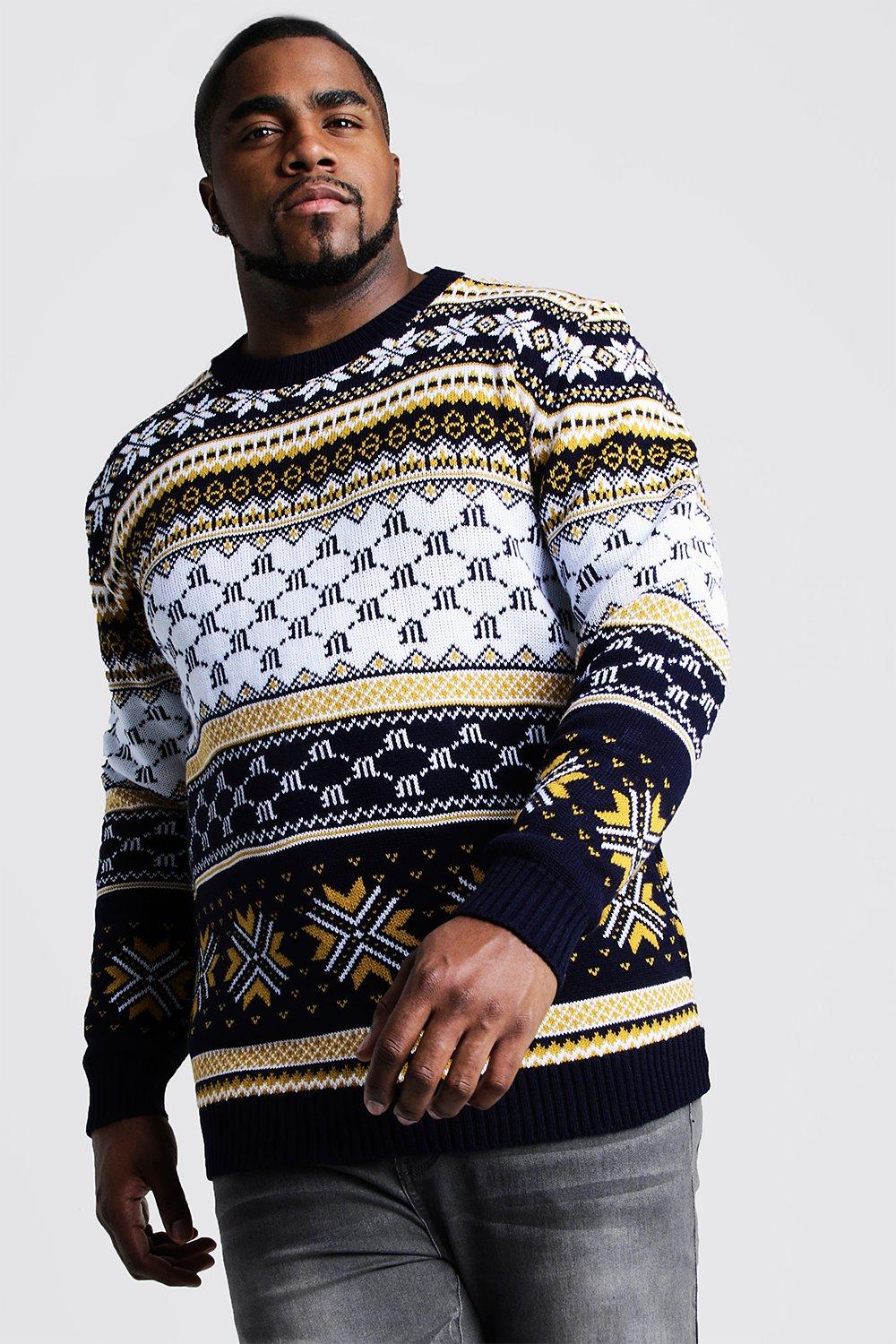 mens christmas jumper boohoo