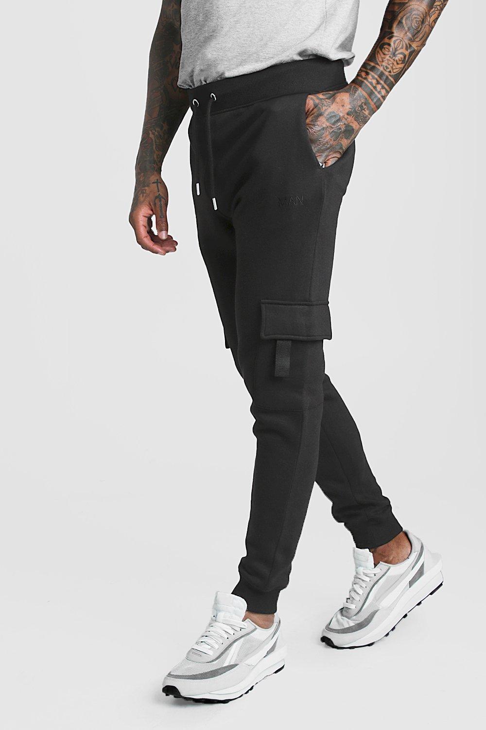 skinny fit cargo joggers