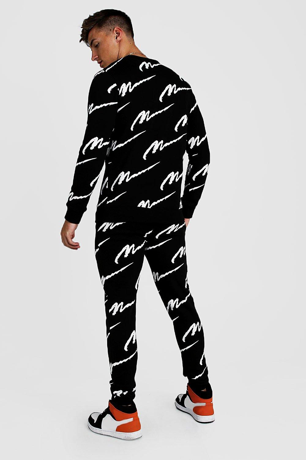 boohoo all over man tracksuit