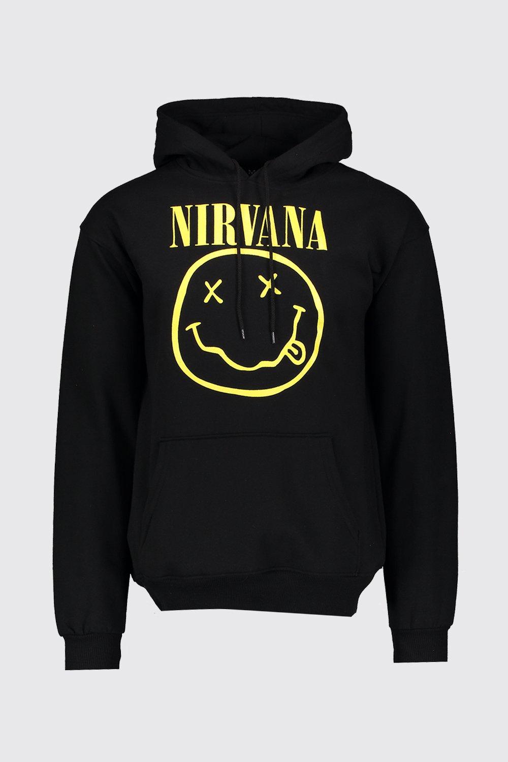 

Лицензированная толстовка с капюшоном Nirvana, Black