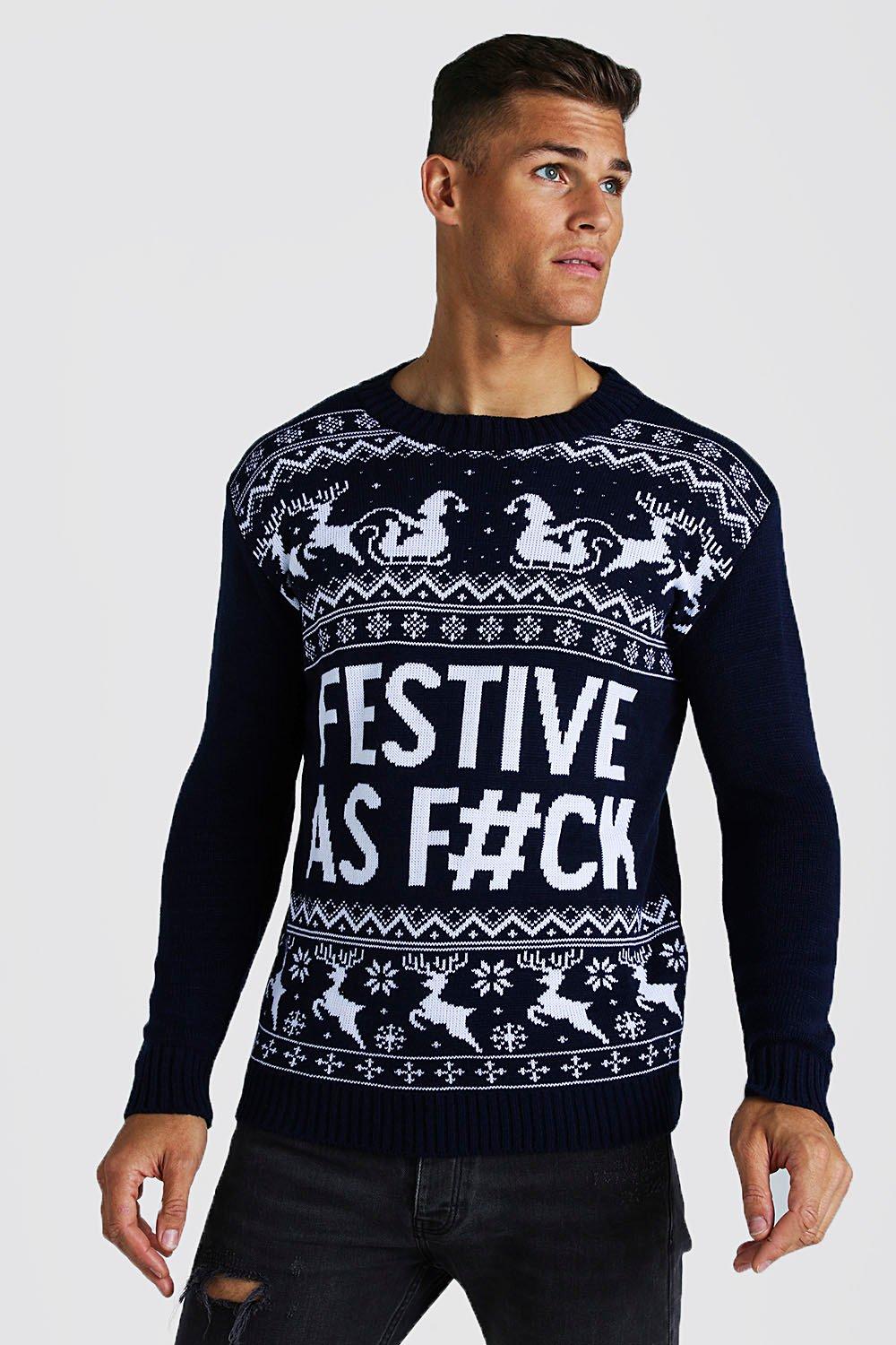 boohooman christmas jumper