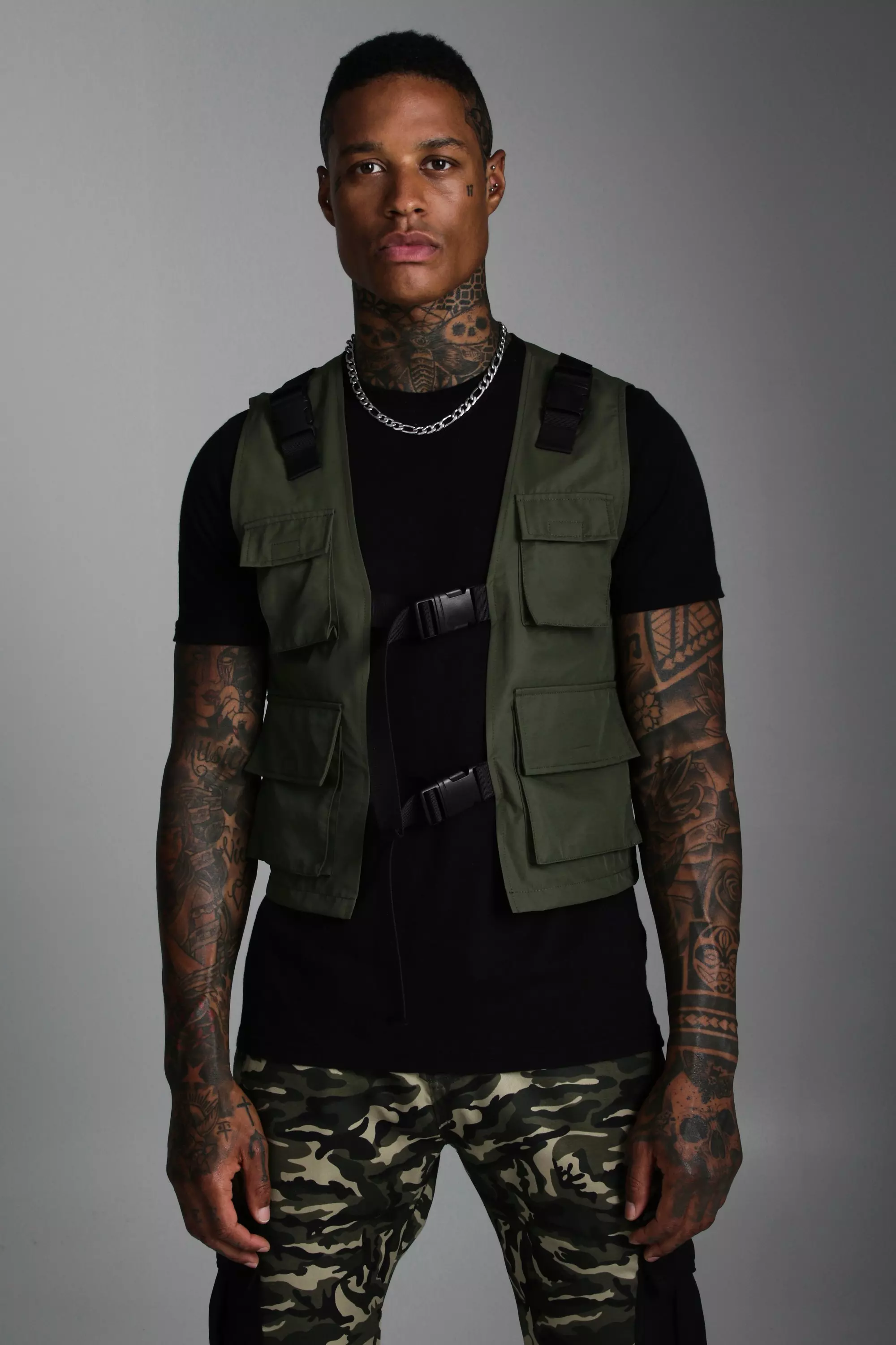 GentWith Akron Rust Slim Fit Zipper Puffer Vest