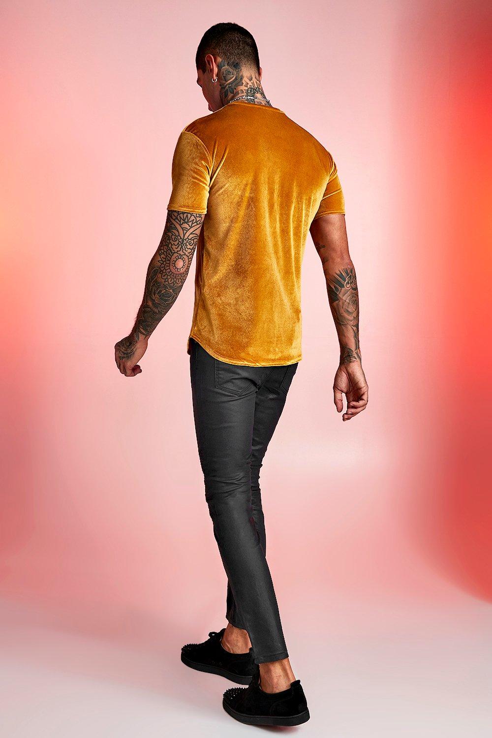 coated biker skinny jeans