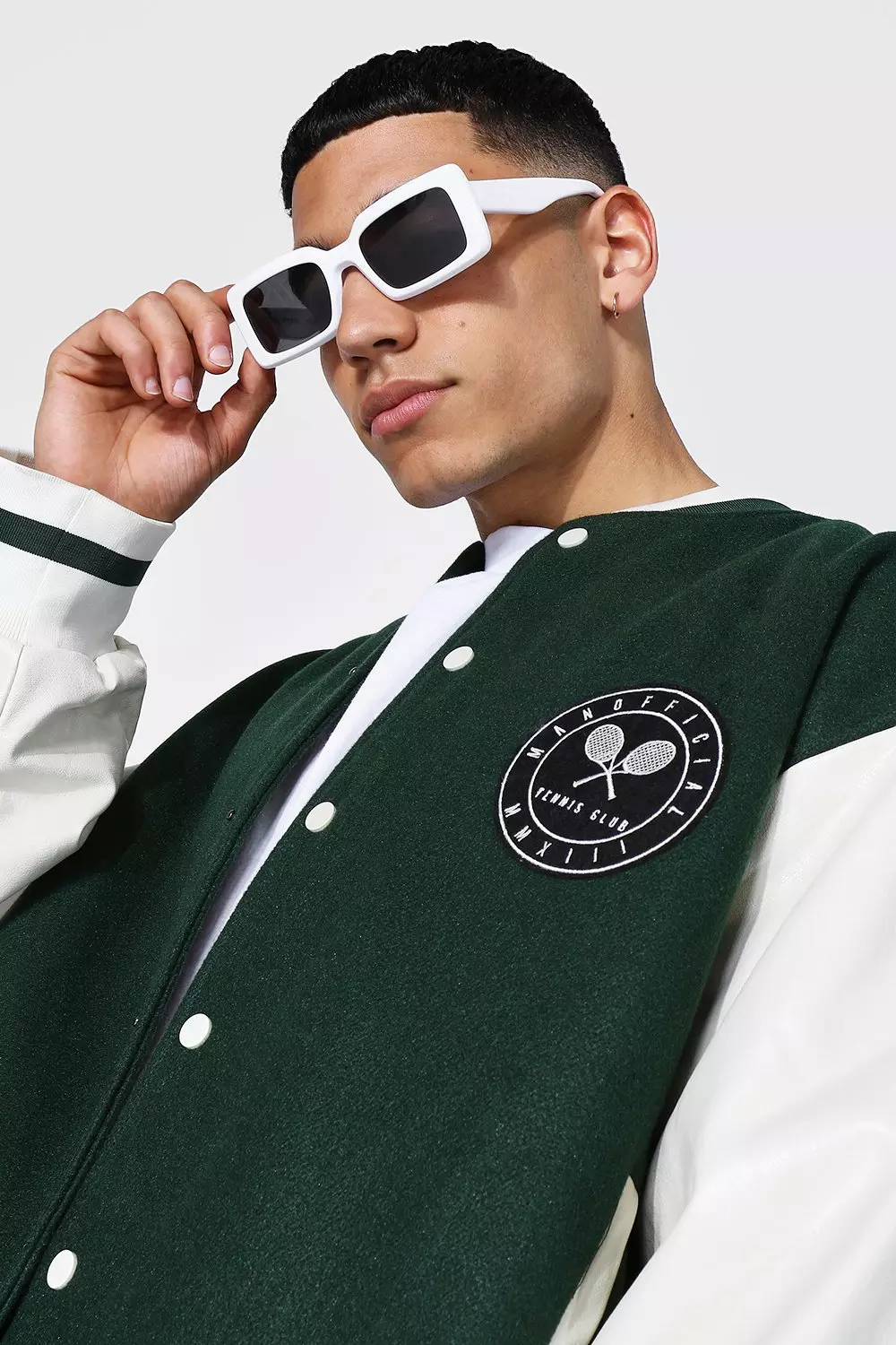 Varsity Jackets- Green Oversized Baseball Jackets for Men Online