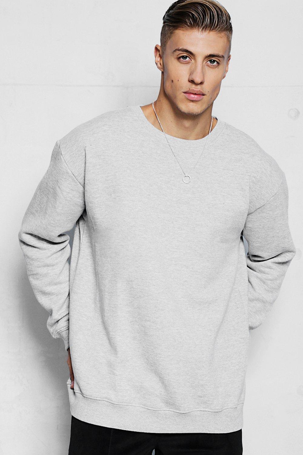 grey sweatshirt oversized