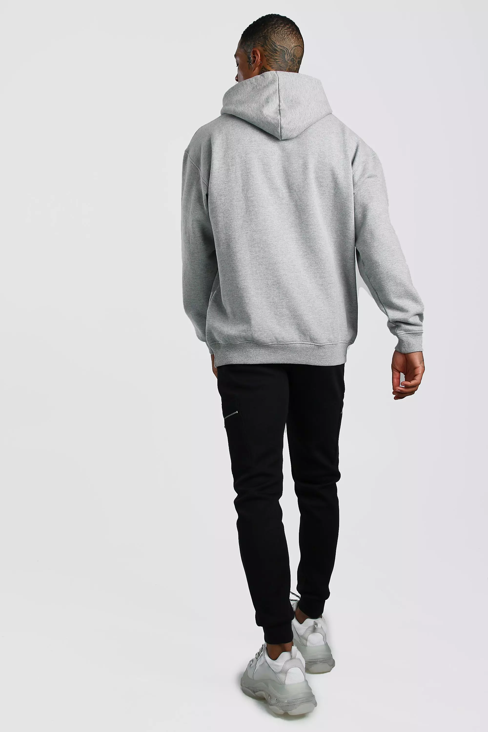 Oversized Utility Pocket Hoodie | boohooMAN USA