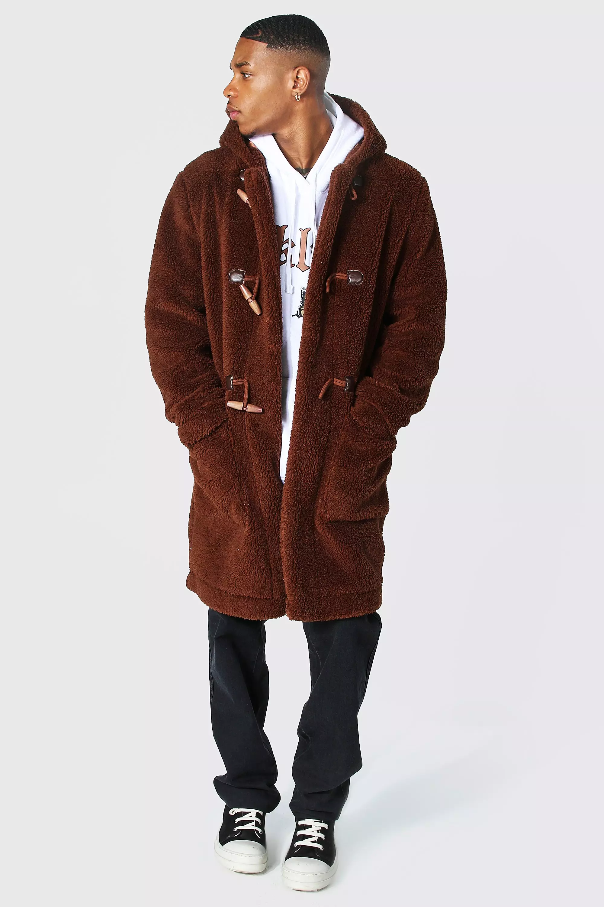 Borg best sale hooded coat