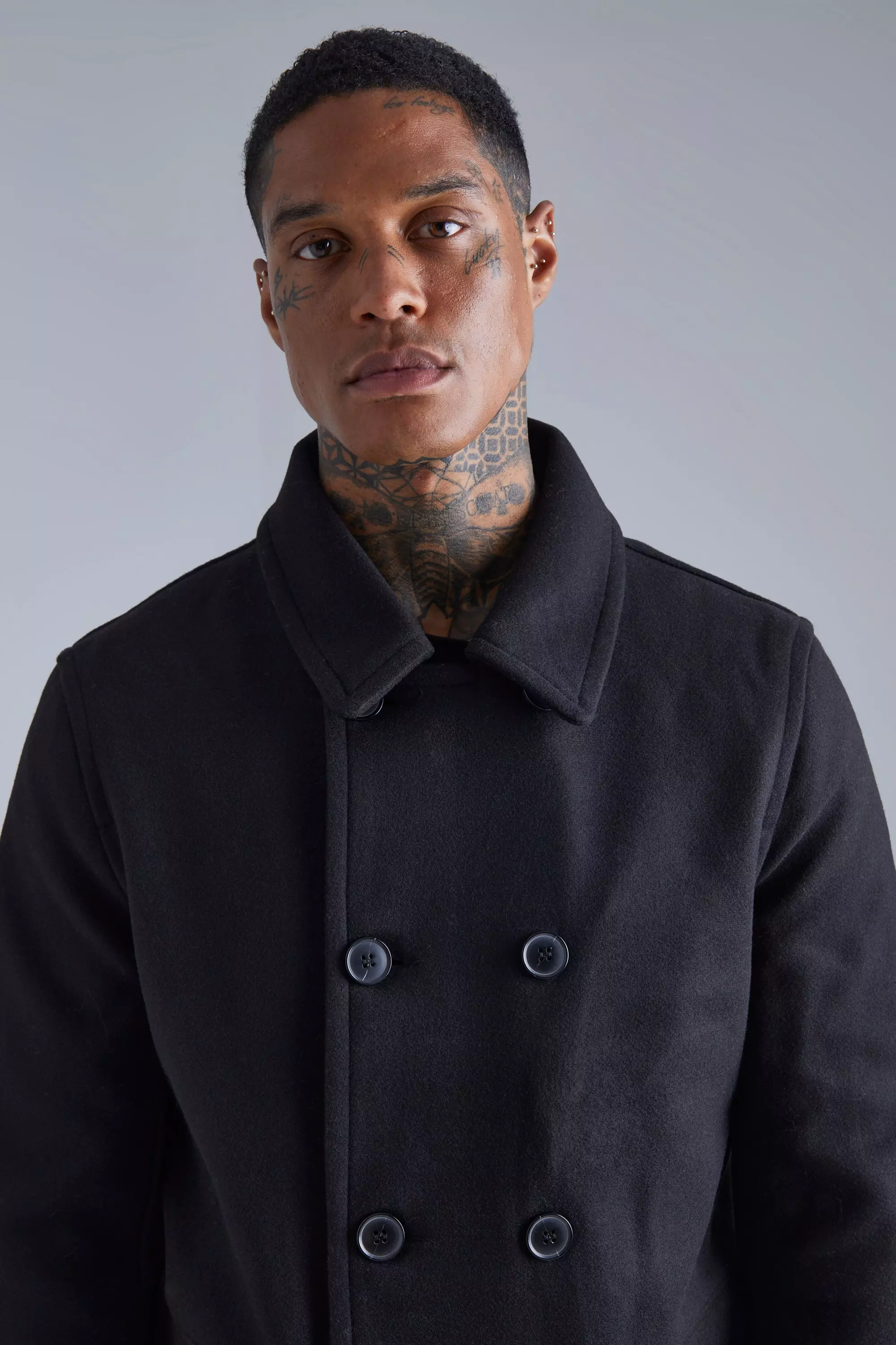 Asos mens hot sale pea coat