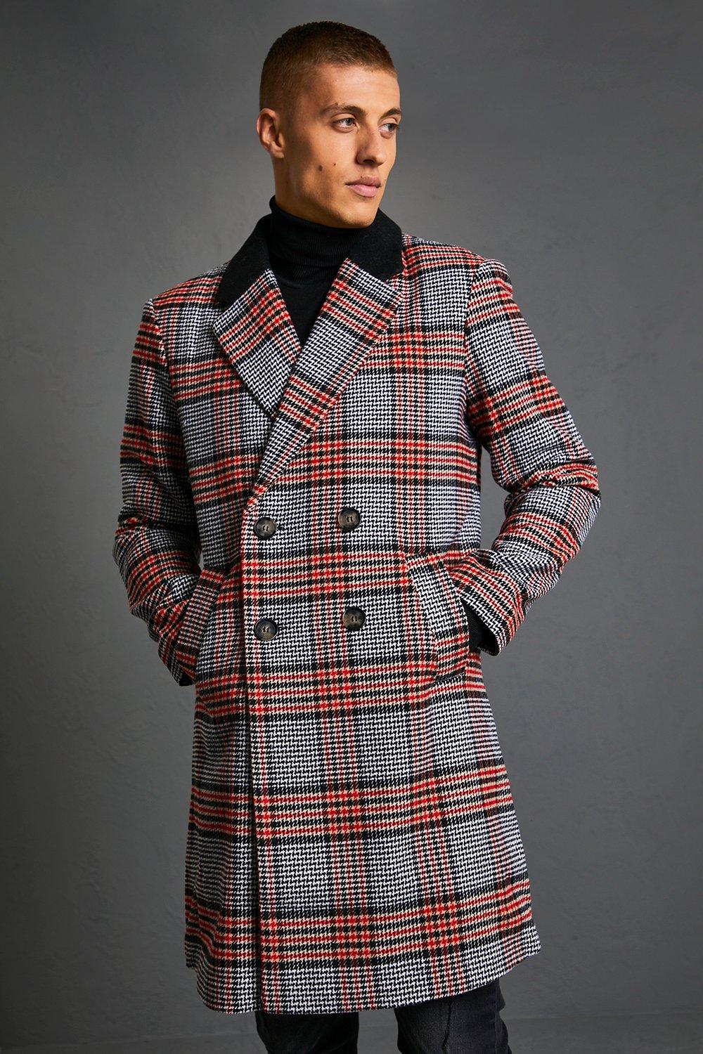 mens overcoat boohooman