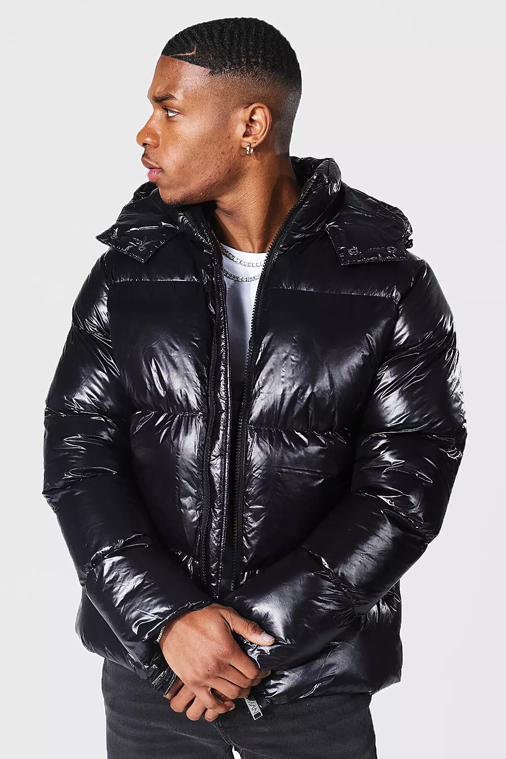 Boohooman store puffer jacket